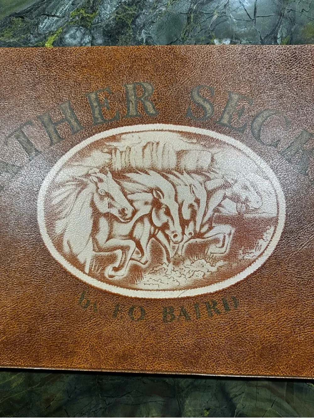 1976 F.O. BAIRD Leatherworking Tech Patterns carvings projects Artisans 24x12